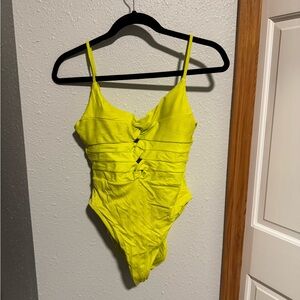 Becca Vibrant Yellow One-Piece Swimsuit